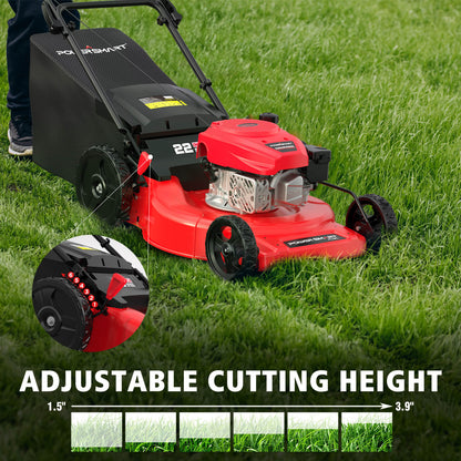 PowerSmart 22" 170cc Gas Self-Propelled 3-in-1 Lawn Mower V8622S