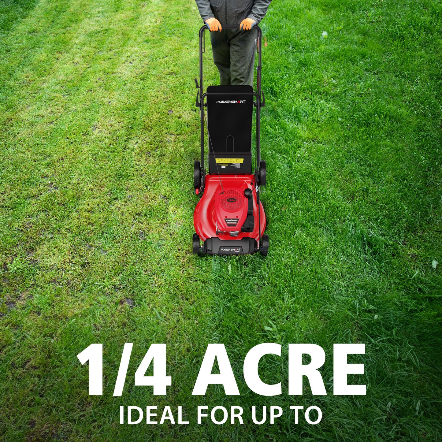 PowerSmart 21" 144cc Gas Push 3-in-1 Lawn Mower V8721P
