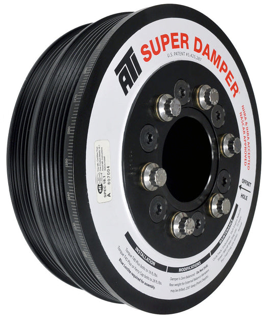 ATI Damper - 7.425in - Steel LW - 6/4 Grv - LS1/LS2 - F & V Body - 6 Bolt