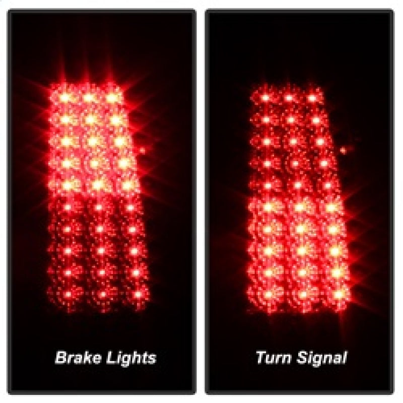 Spyder Xtune Chevy Silverado 1500/2500/3500 03-06 LED Tail Lights Red Clear