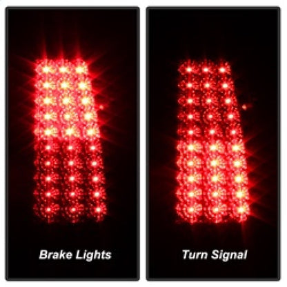 Spyder Xtune Chevy Silverado 1500/2500/3500 03-06 LED Tail Lights Red Clear