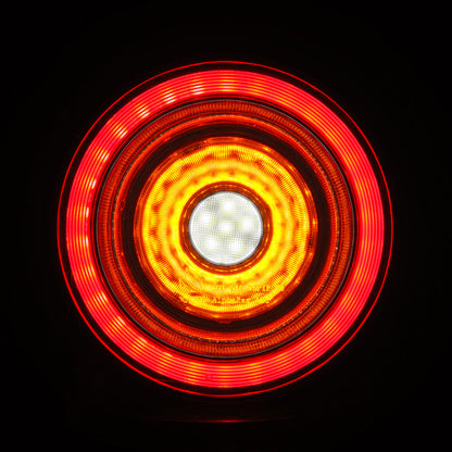 AlphaRex 10-15 Ferrari 458 NOVA-Series Prismatic LED Tail Lights Red Clear 668002 *Discontinued