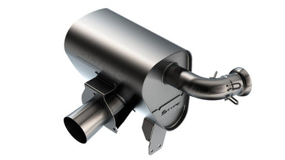 Borla 15-22 Can-Am Maverick X3 900cc Triple Turbo Manifold-Back Exhaust S-Type Muffler -Black Coated 12677CB