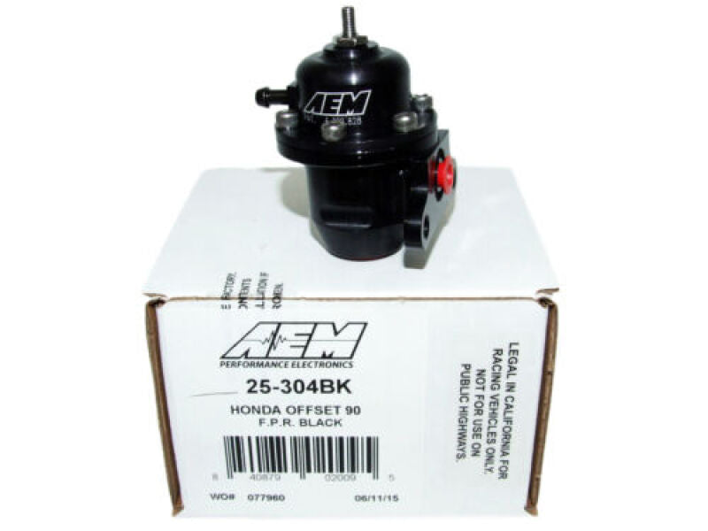 AEM Electronics Fuel Pressure Regulator Black Honda Acura — 0191P
