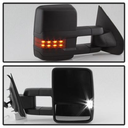Spyder xTune Chevy Silverado 14-16 Heated Amber LED Signal Telescoping Mirrors