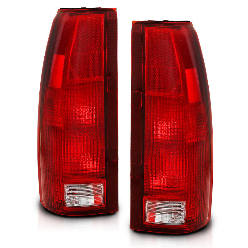 ANZO 1988-1999 Chevy C1500 Taillight Red/Clear Lens (OE Replacement) 311301