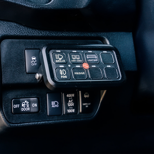 Cali Raised LED Cali Raised Vehicle Accessory 8 Switch Control System Blue Backlighting CR2401