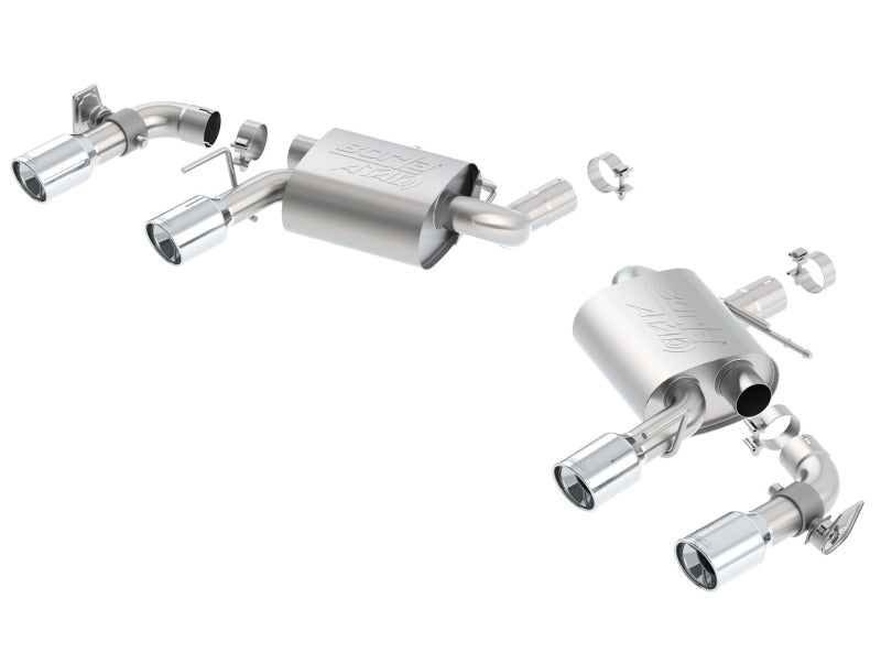 Borla 16 Chevy Camaro SS 6.2L w/ Dual NPP Atak Quad RD RL Tips Dual Exit Rear Section