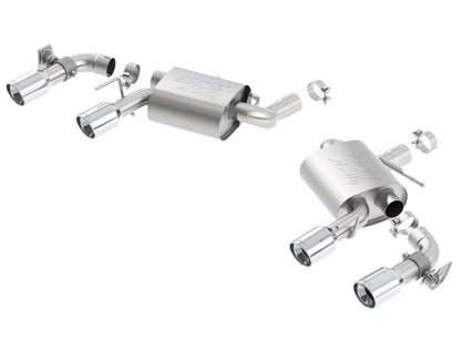 Borla 16 Chevy Camaro SS 6.2L w/ Dual NPP Atak Quad RD RL Tips Dual Exit Rear Section