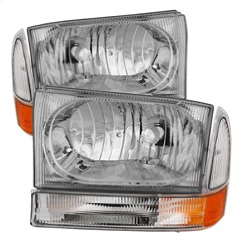 Spyder Xtune Ford F250/350/450 Superduty 99-04 Crystal Headlights w/ Bumper Lights