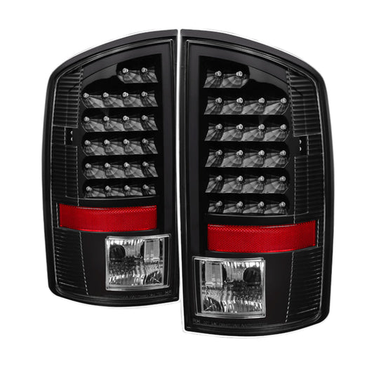 SPYDER Xtune Dodge Ram 02-06 1500 / Ram 2500/3500 03-06 LED Tail Light Black ALT-JH-DR02-LED-BK 5072979