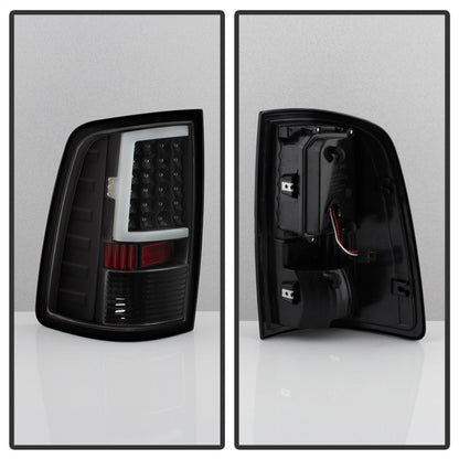SPYDER xTune 09-18 Dodge Ram 1500 (Incandescent Model) LED Tail Lights - Blk (ALT-ON-DR09-LBLED-BK) 5082206