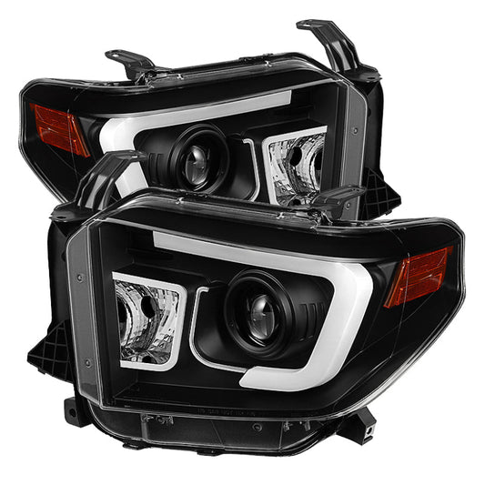 Spyder Toyota Tundra 2014-2016 Projector Headlights Light Bar DRL Black