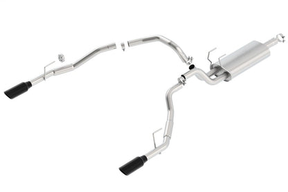 Borla 09-17 Dodge Ram 1500 5.7L V8 3in to Dual 2.5in Single Round Rolled Angle-Cut S-type Exhaust 140308BC