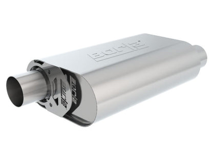 Borla CrateMuffler Stock SBF 289/302 (Exc. Coyote) ATAK 2.25in Inlet/Outlet Oval Muffler 400835