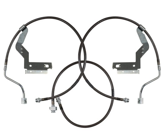 Carli 05-07 Ford F250/350 SD Hardware Braided Brake Lines 4.5in System CS-FORDBBL-05