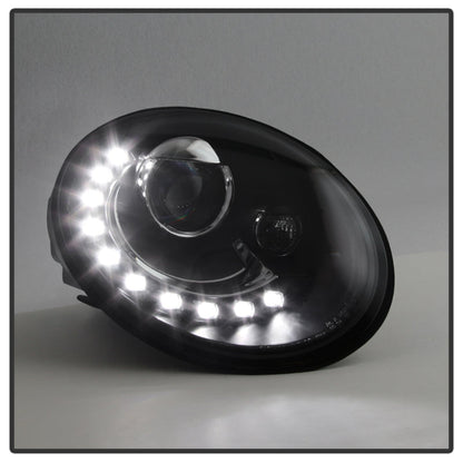 Spyder Volkswagen Beetle 06-10 Projector Headlights DRL LED Black PRO-YD-VB06-DRL-BK 5080929