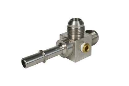 Aeromotive 3/8'' Male Quick Connect to (2) ORB-08 Male Flare T