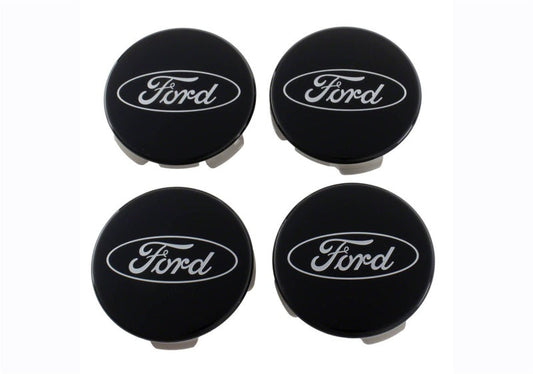 Ford Racing Ford Truck/SUV Black And Chrome Wheel Center Cap Kit M-1096K-BCT