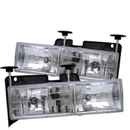 Spyder Chevy C/K Series 1500/2500 88-99/Chevy Tahoe 95-99Crystal Glass Headlights Chrm