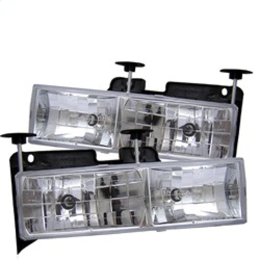 Spyder Chevy C/K Series 1500/2500 88-99/Chevy Tahoe 95-99Crystal Glass Headlights Chrm