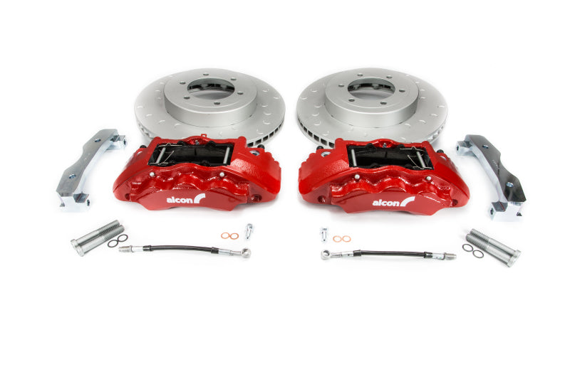 Alcon 2016+ Toyota Tacoma w/ 17in+ Wheels 352x30mm Rotors 6-Piston Red Calipers Front