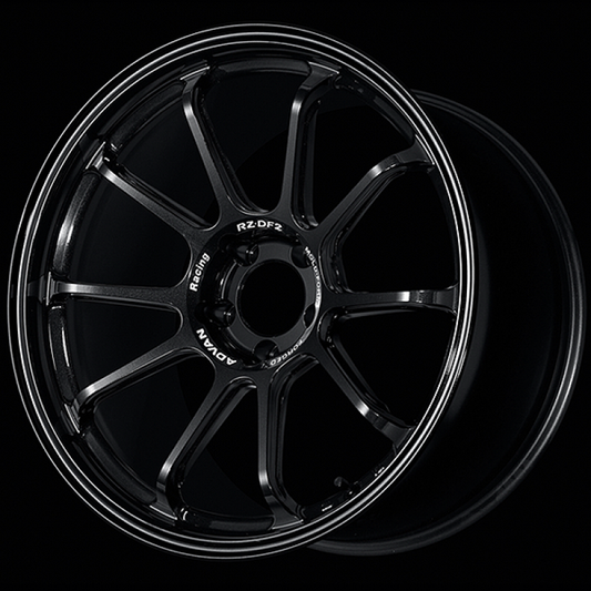 Advan RZ-DF2 19x9.5 / +29 Offset / 5x114.3 / 73mm Bore / Racing Titanium Black YAF9J29ETB
