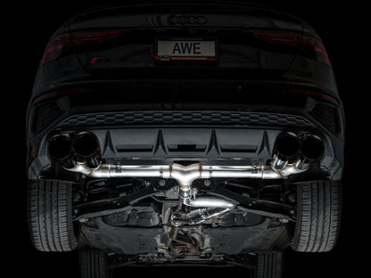 AWE Tuning AWE 22-24 Audi 8Y S3 Track Edition Exhaust  - Diamond Black Tips 3020-43897