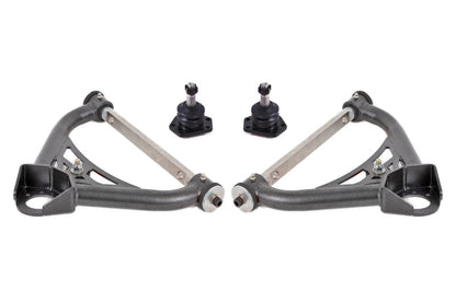 BMR Suspension BMR 70-81 Chevrolet Camaro A-Arms Upper Non-Adjustable Delrin Std Ball Joint - Black Hammertone AAU321H