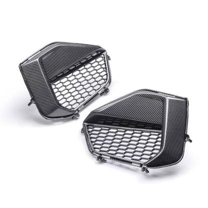 Anderson Composites 2024 Ford Mustang GT Carbon Fiber Front Bumper Inserts AC-FBI24FDMUGT