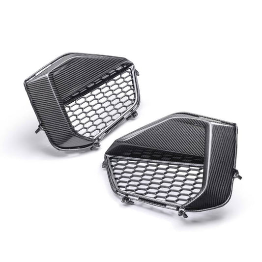 Anderson Composites 2024 Ford Mustang GT Carbon Fiber Front Bumper Inserts AC-FBI24FDMUGT