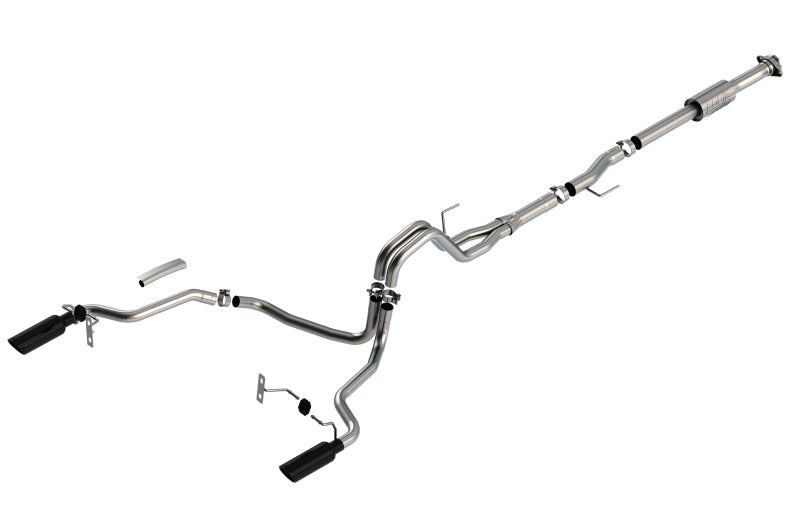 Borla F-150 2021 2.7L/3.5L 4dr CC SB EC STB Lari/King R/Plinum/LTD 3/2.25 SRE CB AK BLK
