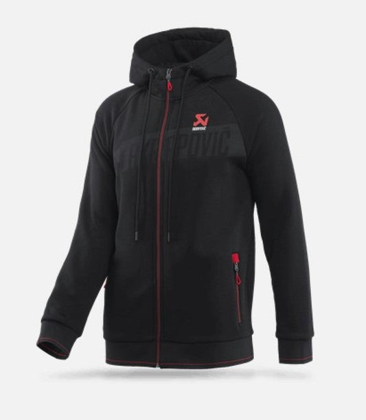 Akrapovic Mens Corpo Zip Hoodie Black - Large 802057