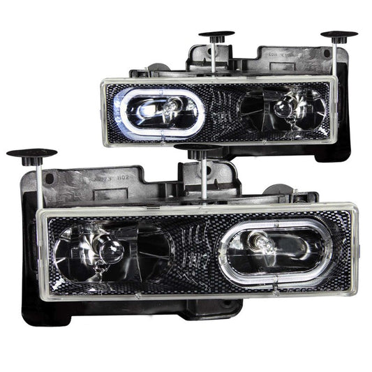 Anzo Carbon Fiber Crystal Headlights 1988-1998 Chevrolet C1500