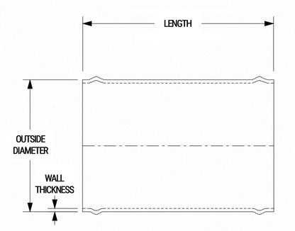 HPS Performance Products HPS 6061 Aluminum Joiner Tube Piping Hose Connector with Bead