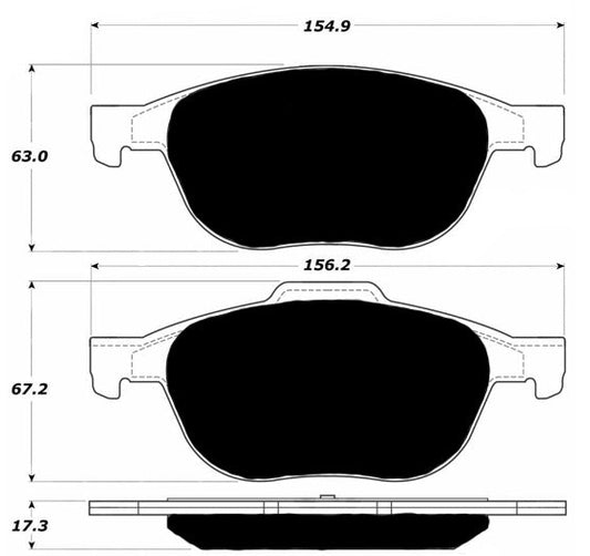 Porterfield Brake Pads for 2009 MAZDA 3 (JAPAN BUILD)