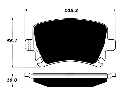 Porterfield Brake Pads for 2006 VOLKSWAGEN PASSAT 3.6L exc 4-Motion