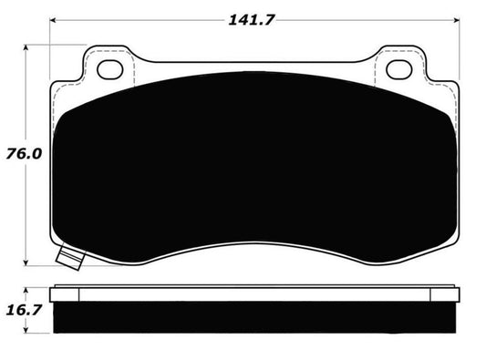 Porterfield Brake Pads for 2016 DODGE CHARGER SRT-8