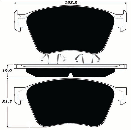 Porterfield Brake Pads for 2004 BENTLEY CONTINENTAL