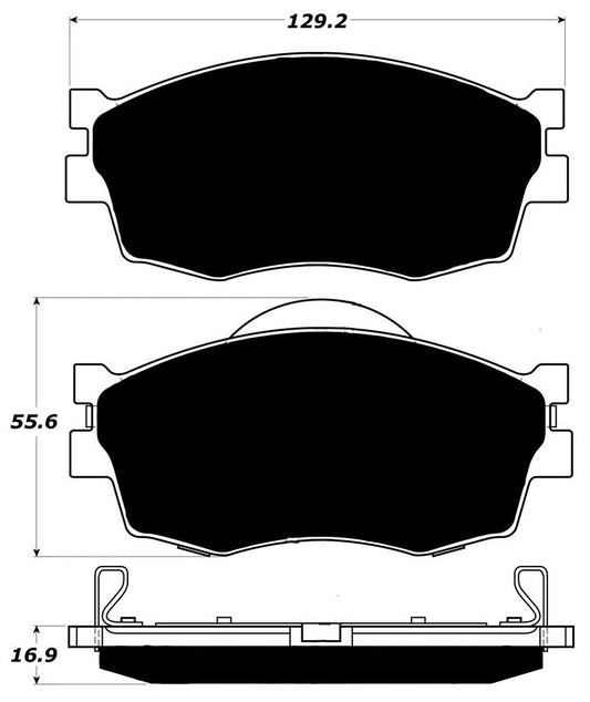 Porterfield Brake Pads for 2006 HYUNDAI ACCENT GLS