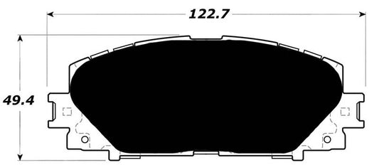 Porterfield Brake Pads for 2009 TOYOTA YARIS R/Drums