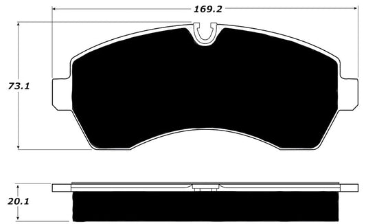 Porterfield Brake Pads for 2014 FREIGHTLINER SPRINTER 3500