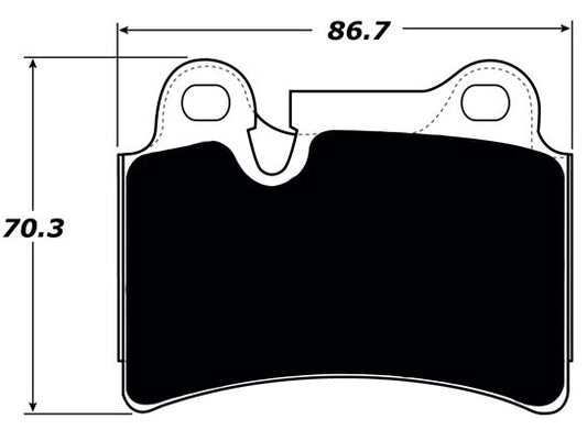 Porterfield Brake Pads for 2006 VOLKSWAGEN TOUAREG V6 3.6L w/330mm Front Discs