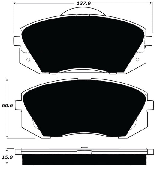 Porterfield Brake Pads for 2012 HYUNDAI TUCSON FWD