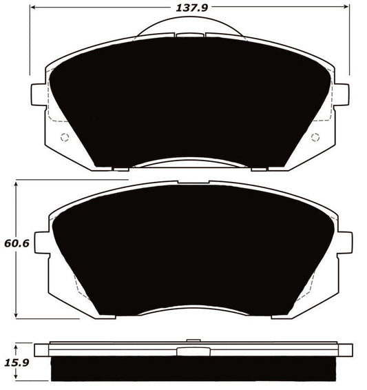 Porterfield Brake Pads for 2011 HYUNDAI TUCSON FWD