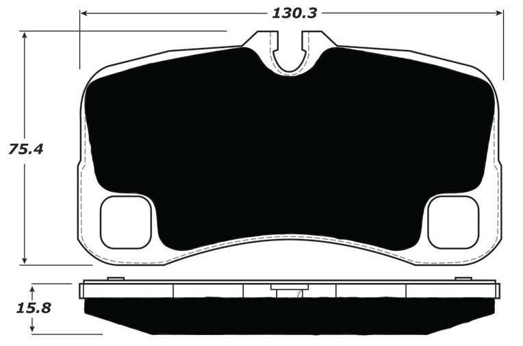 Porterfield Brake Pads for 2008 PORSCHE 911 GT3 w/Iron Discs