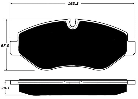 Porterfield Brake Pads for 2012 FREIGHTLINER SPRINTER 2500