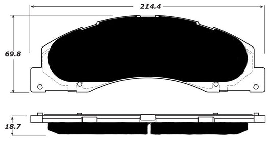 Porterfield Brake Pads for 2012 FORD E150, ECONOLINE