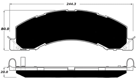 Porterfield Brake Pads for 2010 DODGE RAM- 4500,5500