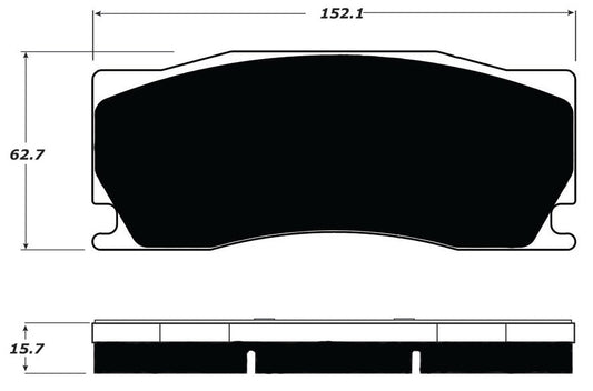 Porterfield Brake Pads for 2008 JAGUAR XKR S w/Alcon Brake Pkg.